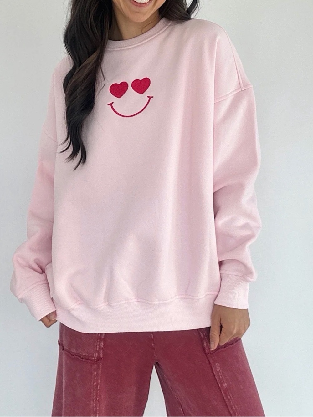 Not Me Embroidered Sweatshirt Crewneck -Size M